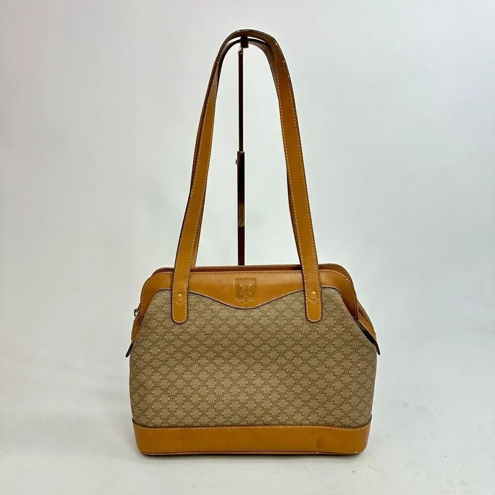 Vintage Celine Monogram Coated Canvas Tote - Picture 1 of 16